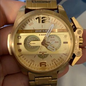 14k Gold Plated Diesel Watch